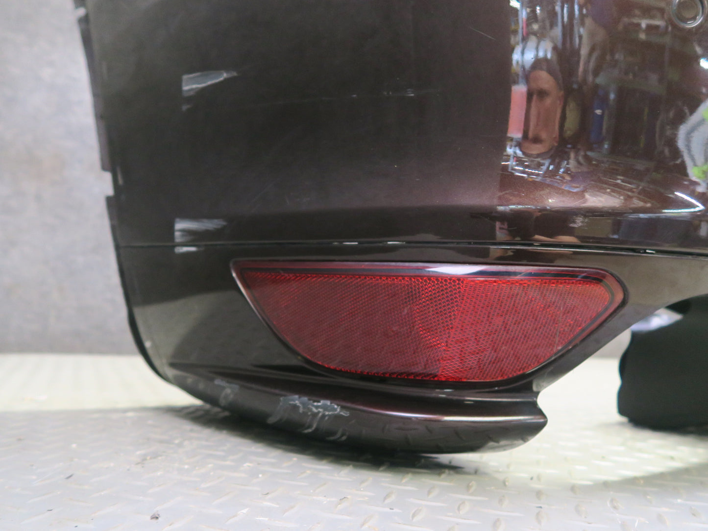 2011-2014 Porsche Cayenne 958 GTS Rear Bumper Cover w PDC Sensors Mahagony