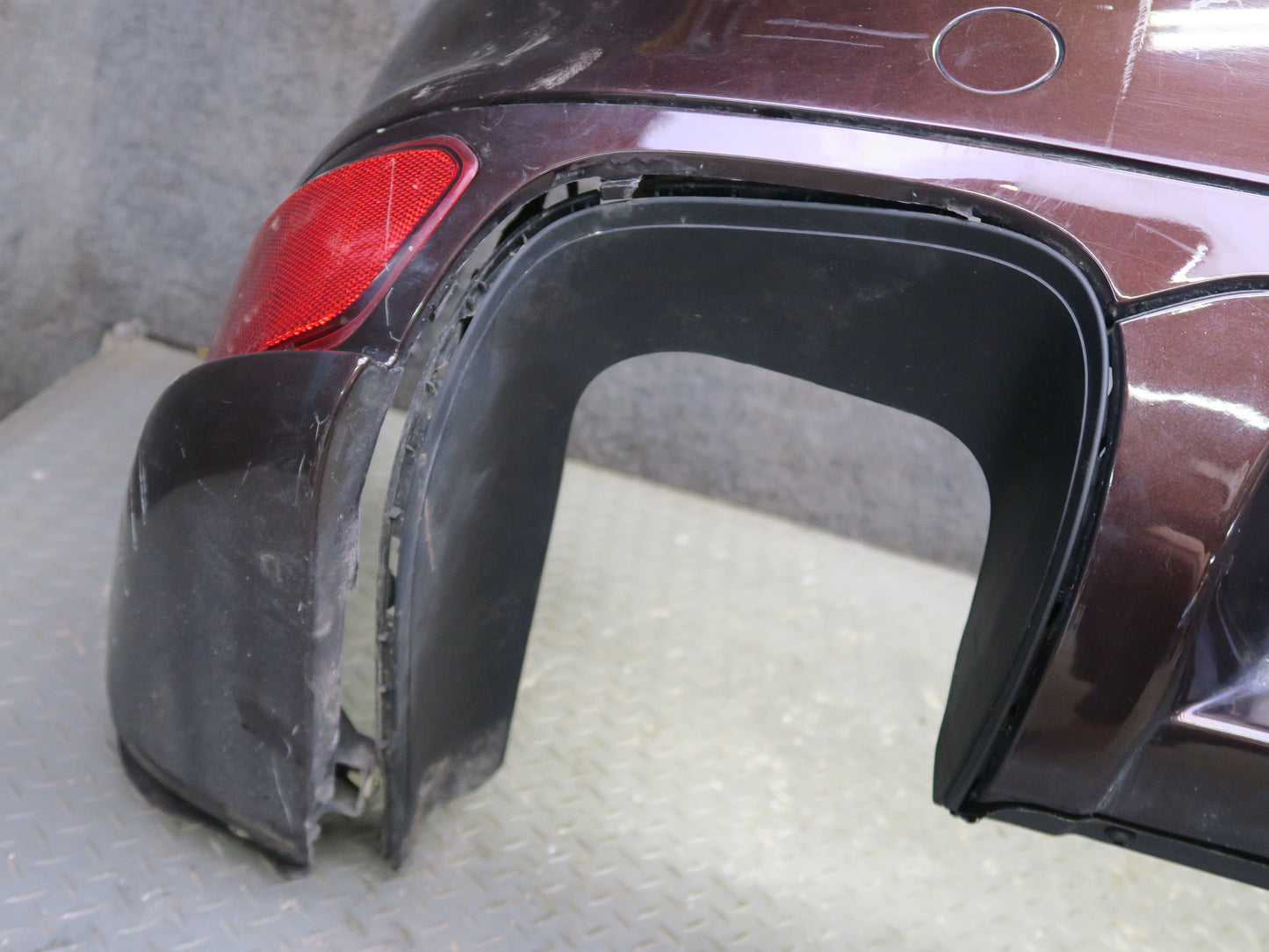 2011-2014 Porsche Cayenne 958 GTS Rear Bumper Cover w PDC Sensors Mahagony