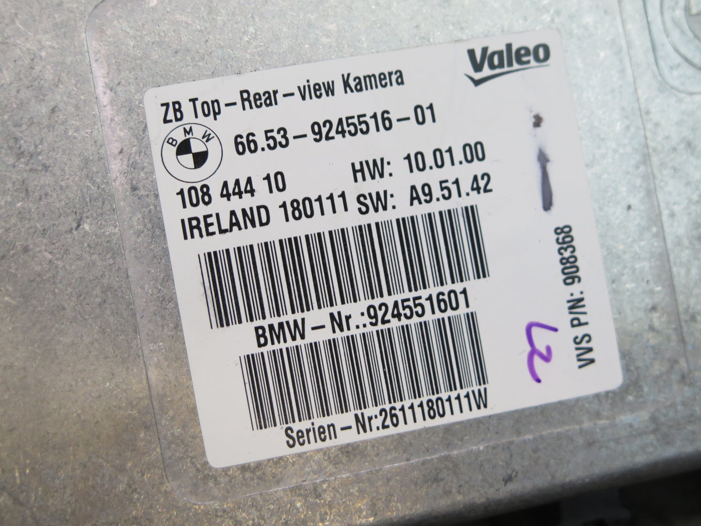 2009-2014 BMW E71 E72 X6 X6M Rear View Backup Camera Control Module 9245516