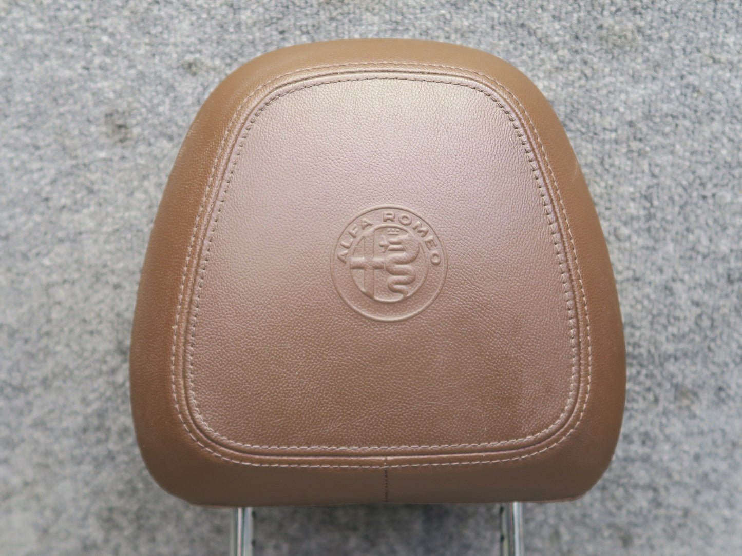 2017-2023 Alfa Romeo Stelvio Front Left & Right Seat Leather Headrest Set of 2