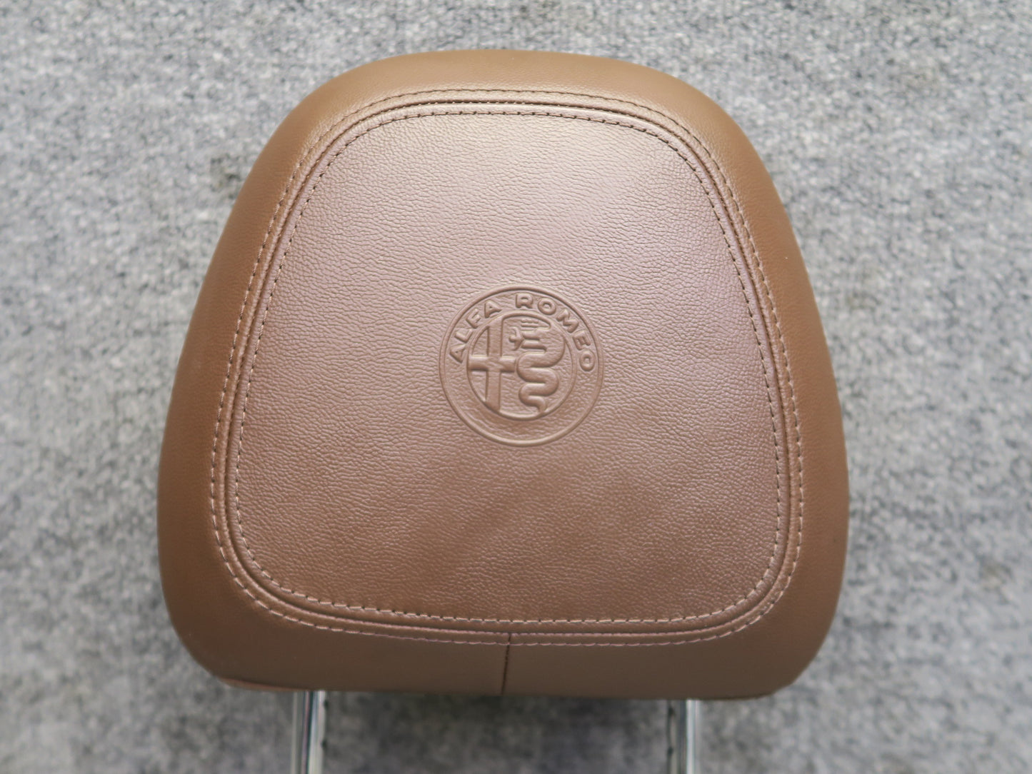 2017-2023 Alfa Romeo Stelvio Front Left & Right Seat Leather Headrest Set of 2
