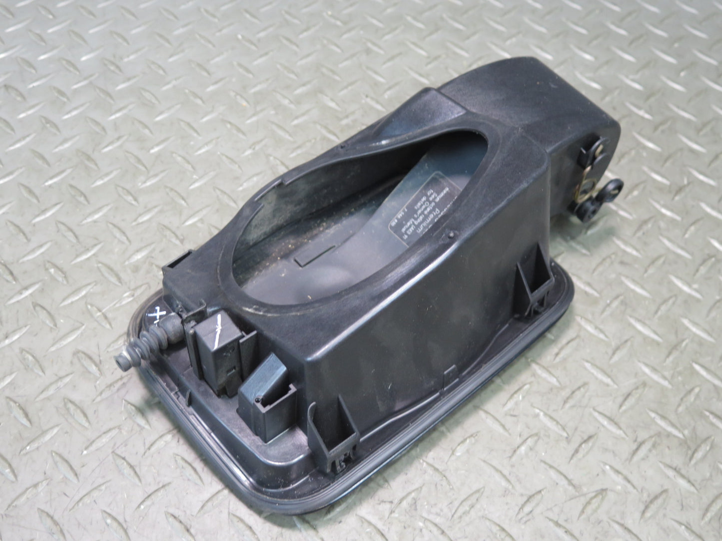 2008-2014 BMW E71 X6 X6M Fuel Tank Filler Door Lid Cover Black w Hinge
