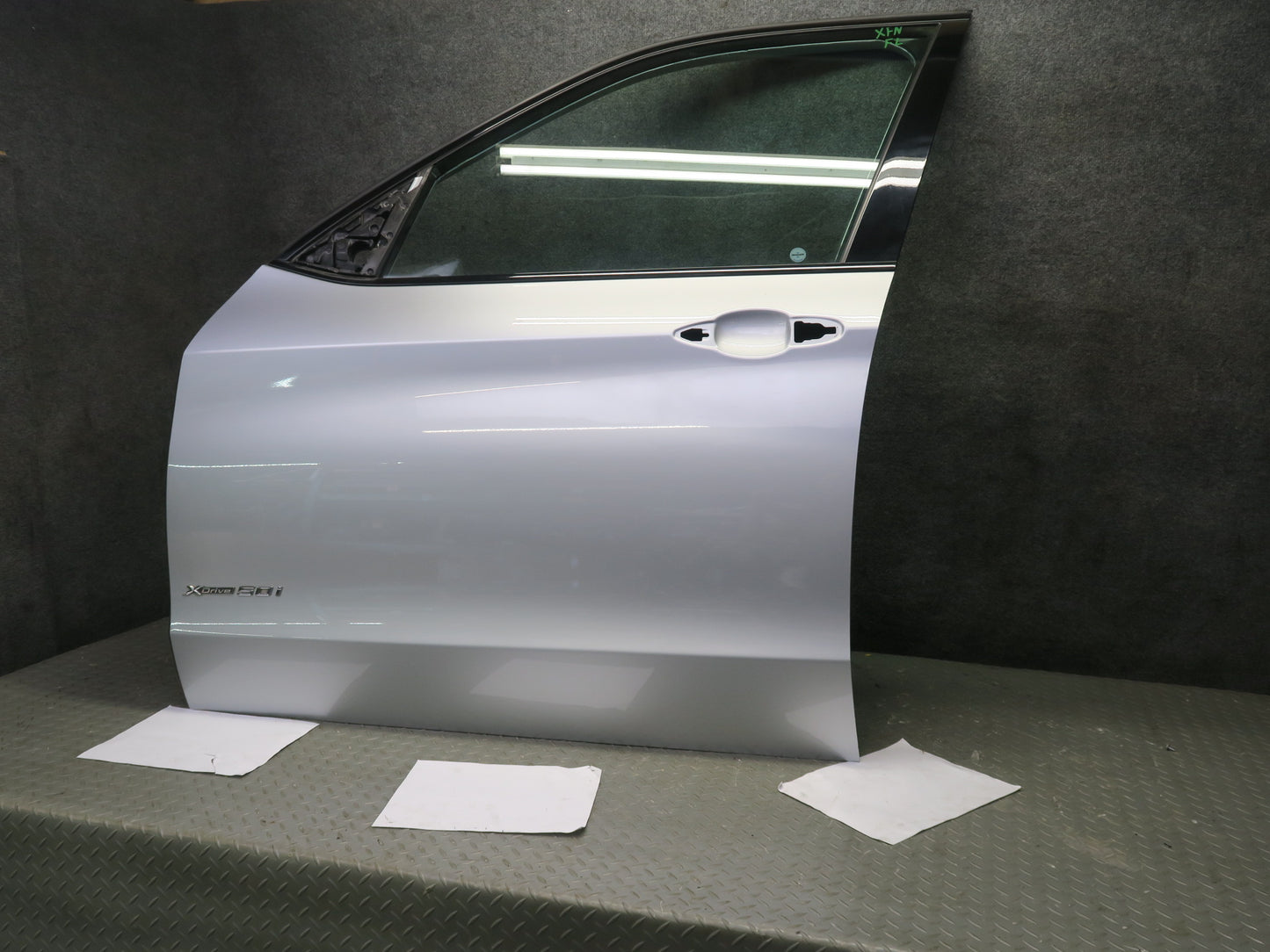 2014-2018 BMW F15 X5 Front Left Side Door Shell Panel Silver W/ Glass