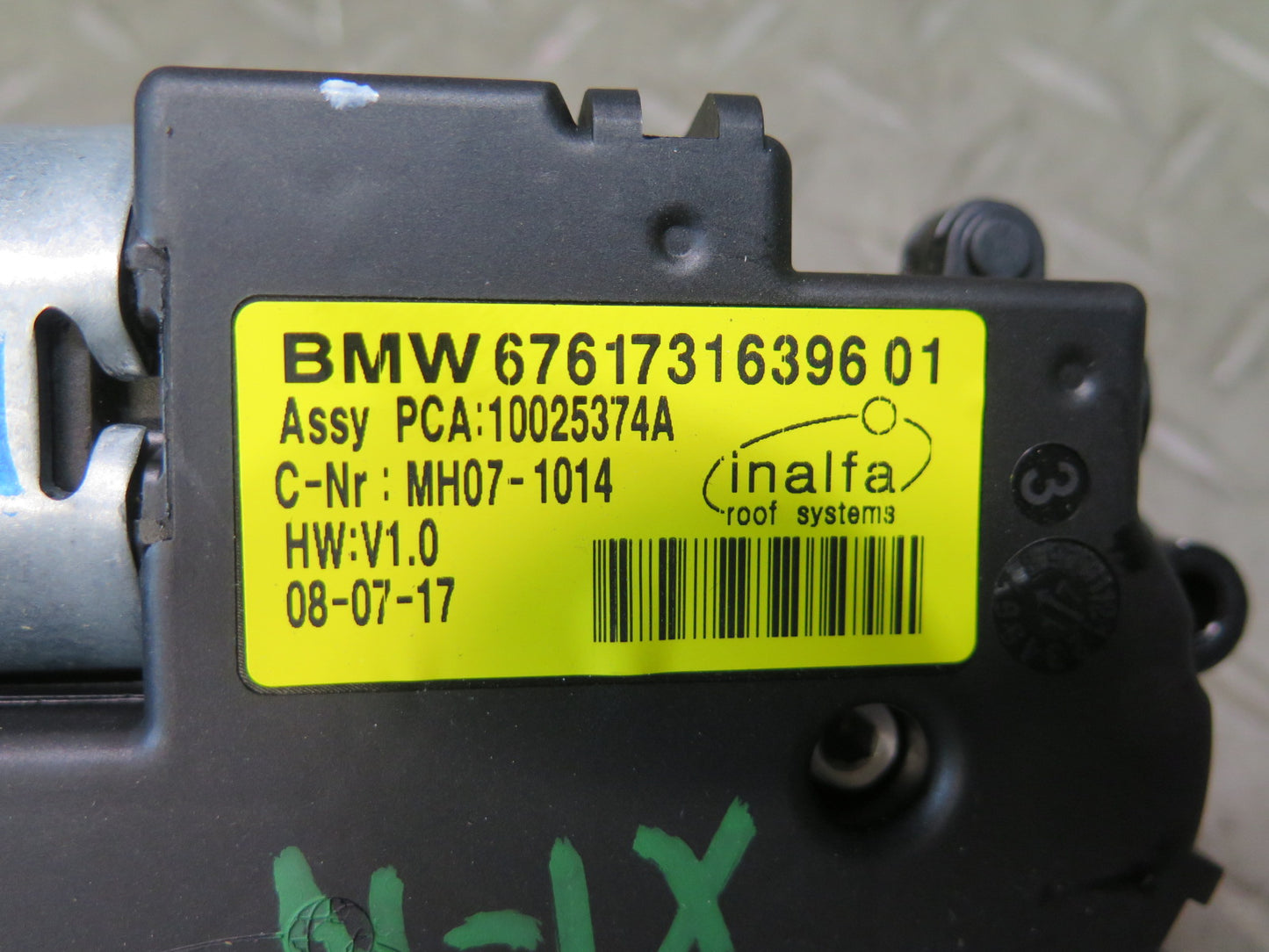 2014-2018 BMW F15 X5 Sunroof Motor Drive Unit 67617316396 93K Miles