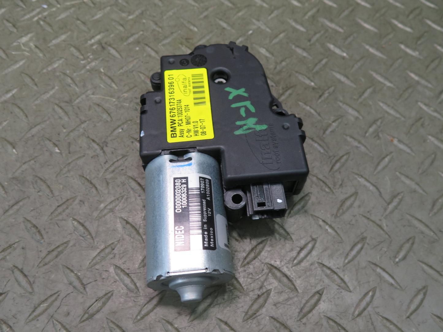 2014-2018 BMW F15 X5 Sunroof Motor Drive Unit 67617316396 93K Miles