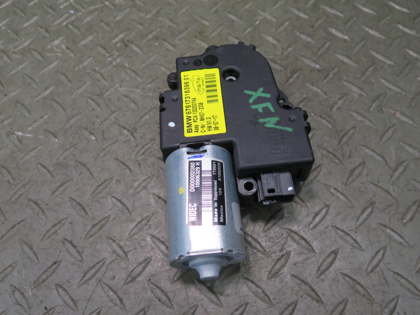 2014-2018 BMW F15 X5 Sunroof Motor Drive Unit 67617316396 93K Miles