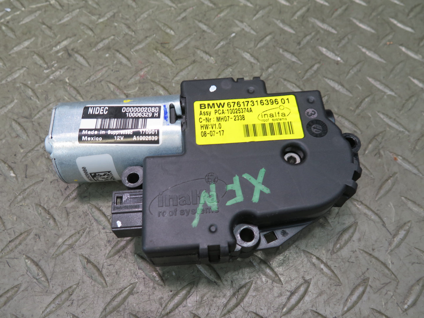 2014-2018 BMW F15 X5 Sunroof Motor Drive Unit 67617316396 93K Miles
