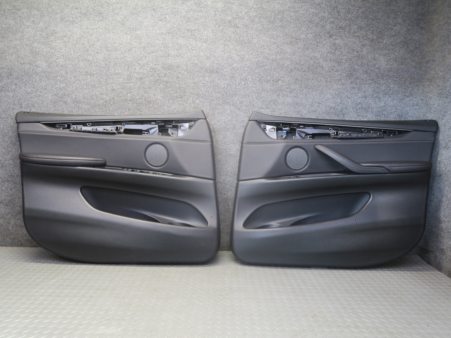 2014-2018 BMW F15 X5 Front Left & Right Door Interior Trim Panel Cover Black