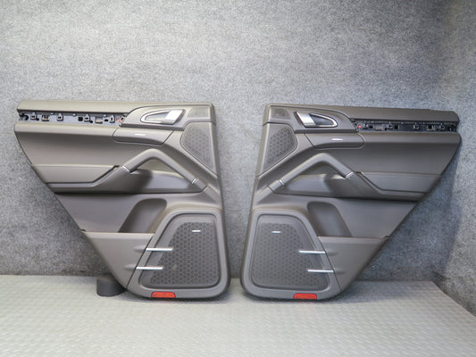 2011-2018 Porsche Cayenne 958 Rear Left & Right Door Interior Trim Panel Set