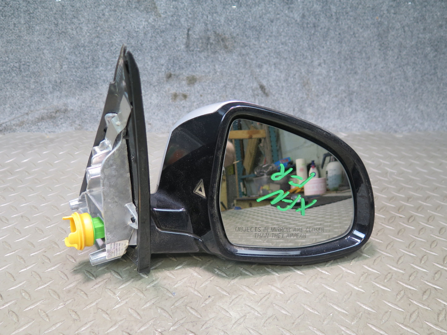 14-18 BMW F15 X5 Front Right Door Exterior Side View Blind Spot Mirror W/ Camera