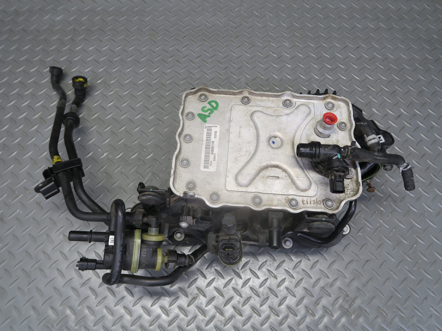2017-2019 Alfa Romeo Stelvio 2.0L Intake Manifold w Intercooler & Hose 88K Miles