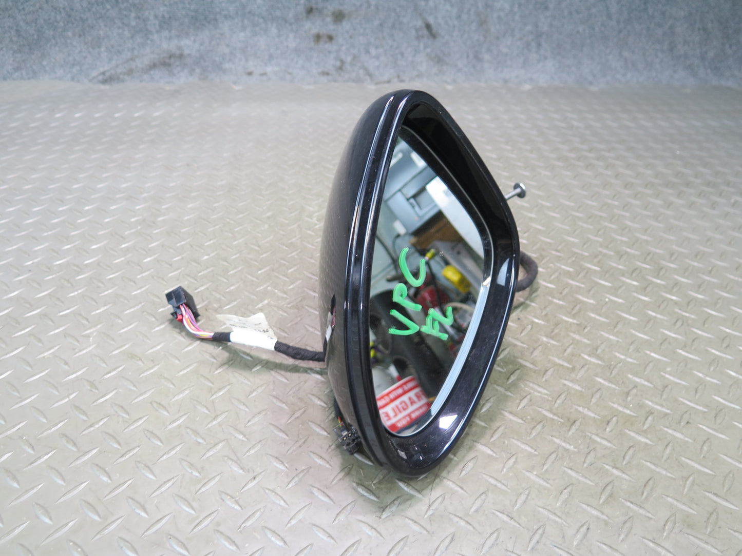 15-18 Porsche Cayenne 958.2 Left Door Auto Dim Side View Mirror w Blind Spot