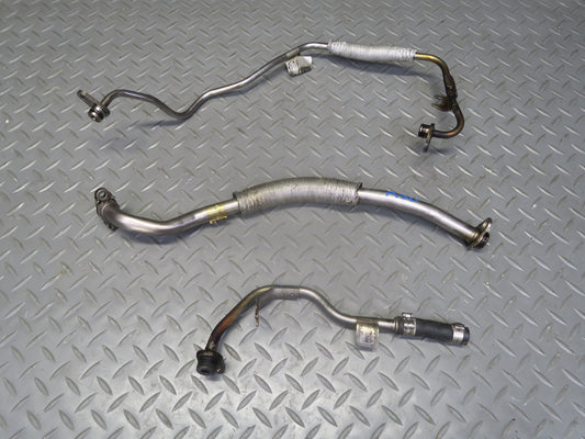 2017-2019 Alfa Romeo Stelvio 2.0L Set of 3 Engine Turbocharger Oil Hose Tube