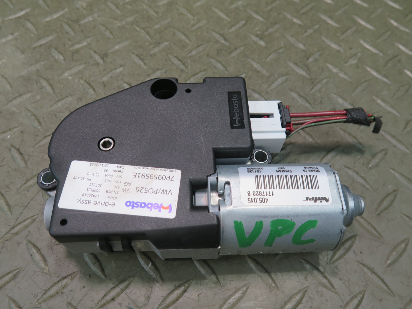 2011-2018 Porsche Cayenne 958 Rear Sunroof Motor Drive Unit 7P0959591E