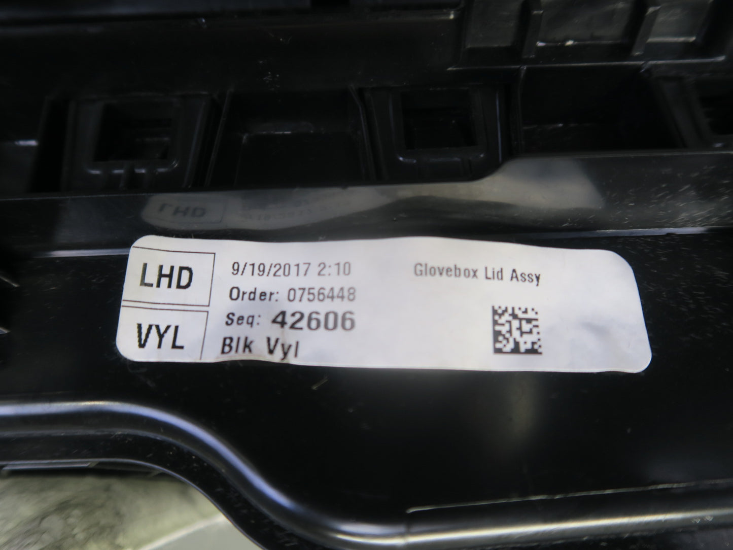 14-18 BMW X5 F15 Front Left Dash Board Panel Glove Box Storage Compartment Black
