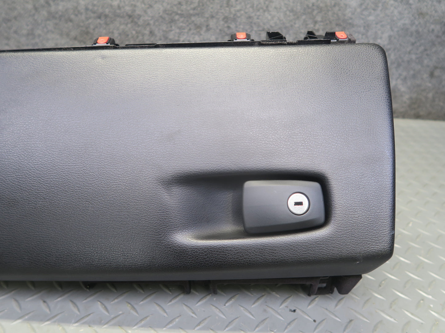 14-18 BMW X5 F15 Front Left Dash Board Panel Glove Box Storage Compartment Black