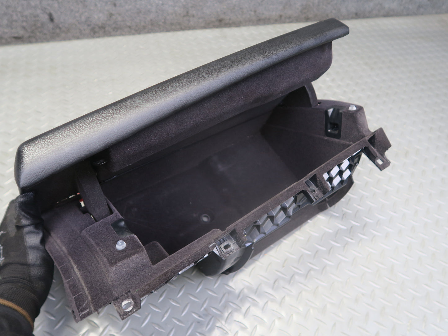 14-18 BMW X5 F15 Front Left Dash Board Panel Glove Box Storage Compartment Black