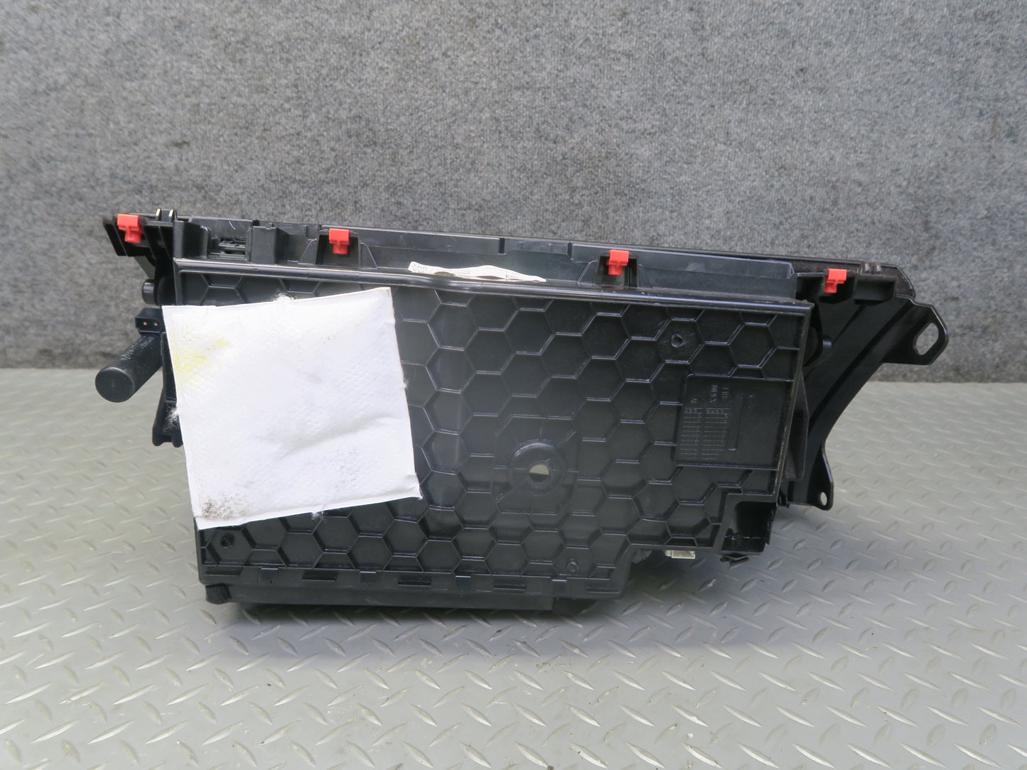 14-18 BMW X5 F15 Front Left Dash Board Panel Glove Box Storage Compartment Black