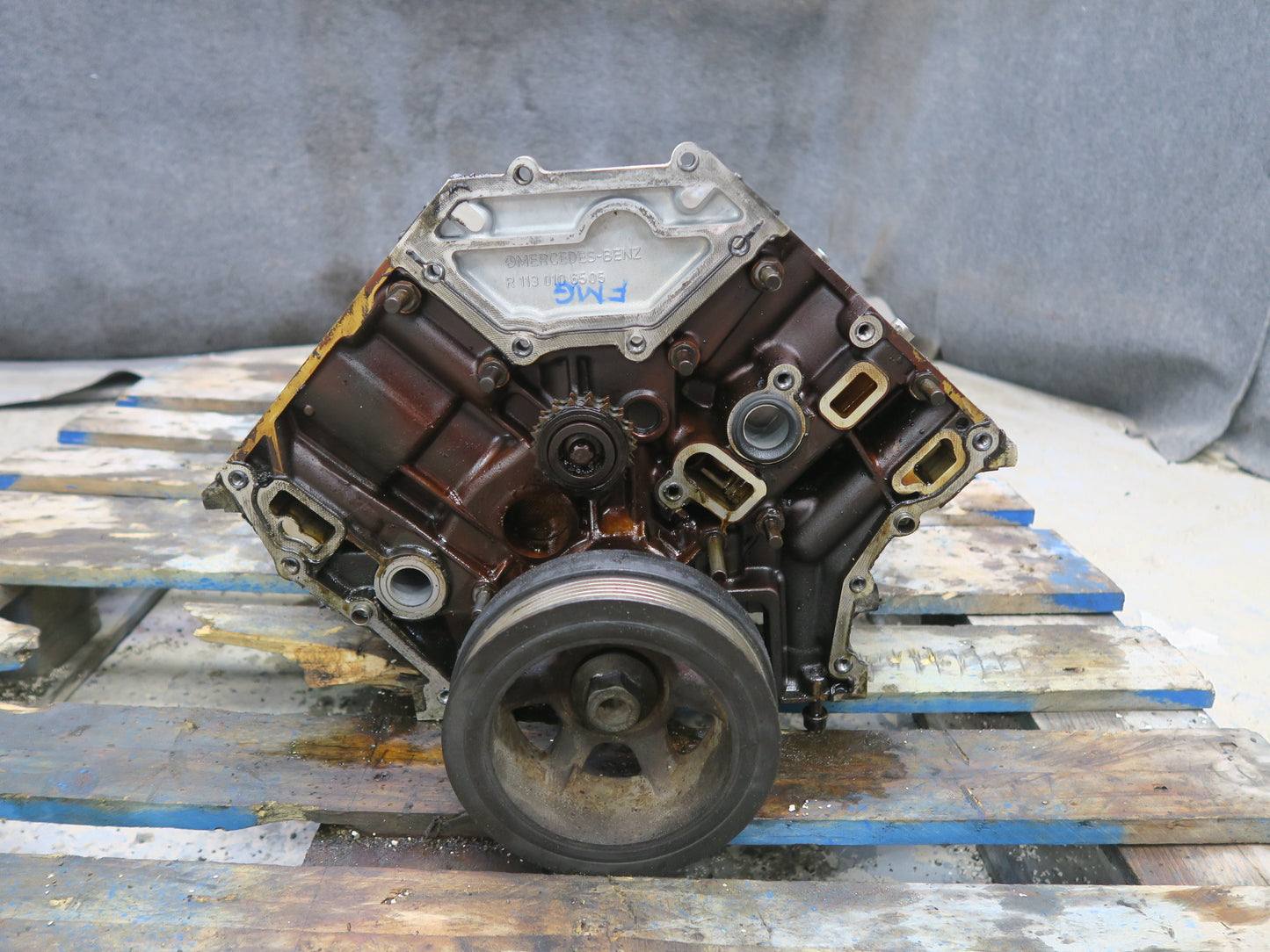 2002-2007 Mercedes W463 G500 5.0L M113 113.962 Engine Motor Block