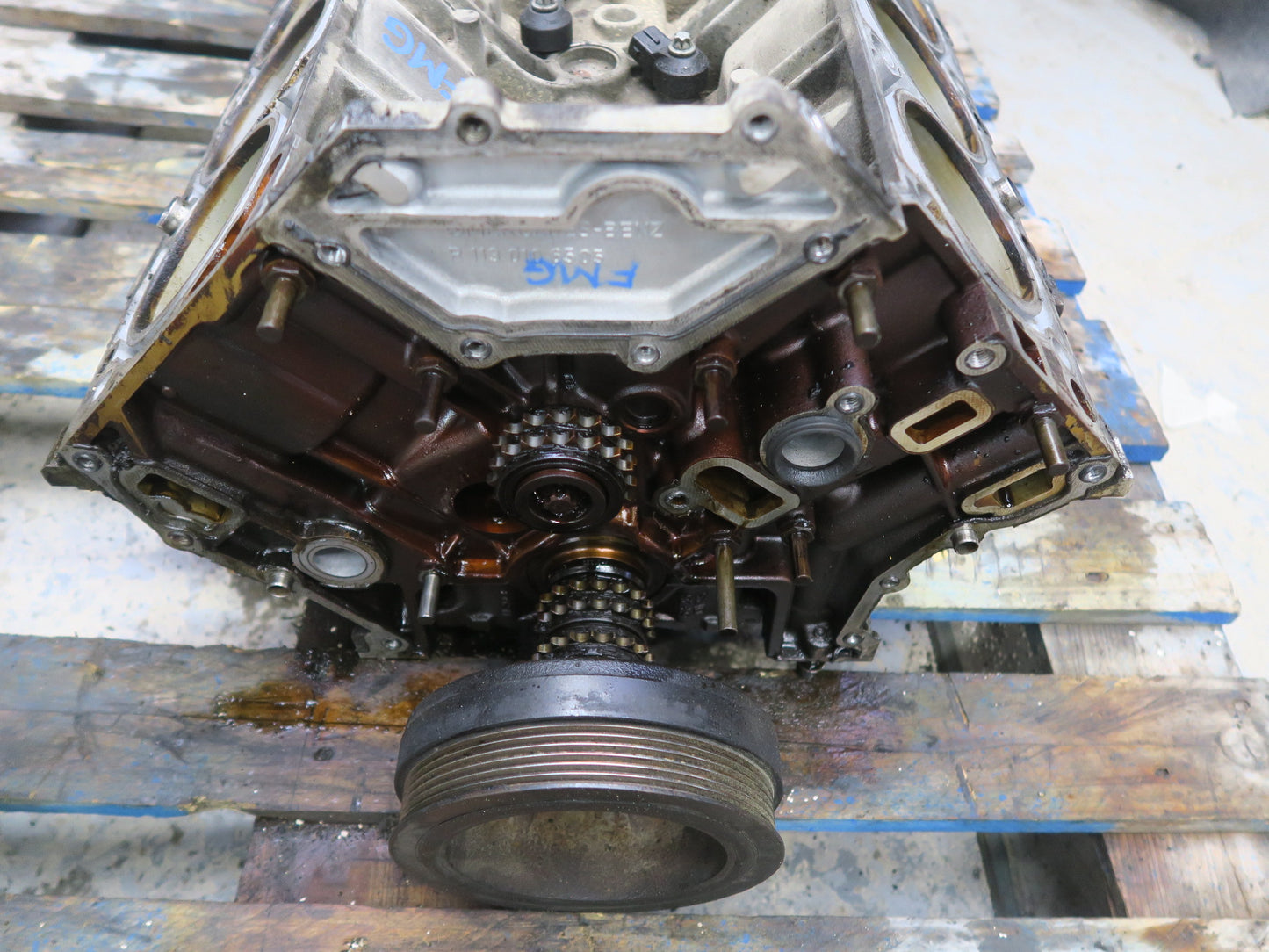 2002-2007 Mercedes W463 G500 5.0L M113 113.962 Engine Motor Block