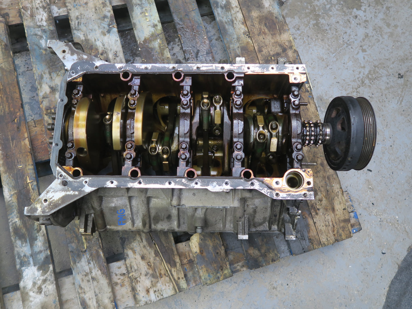 2002-2007 Mercedes W463 G500 5.0L M113 113.962 Engine Motor Block