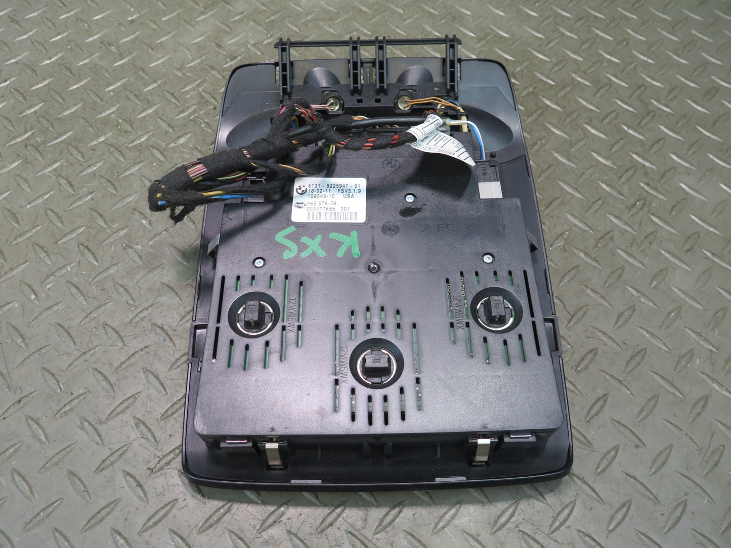 2008-2014 BMW E71 E72 X6 X6M Overhead Console Dome Reading Light w Sunroof
