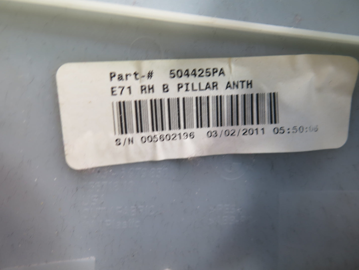 2008-2014 BMW E71 E72 X6 X6M Interior B Pillar Upper Trim Panel Set of 2