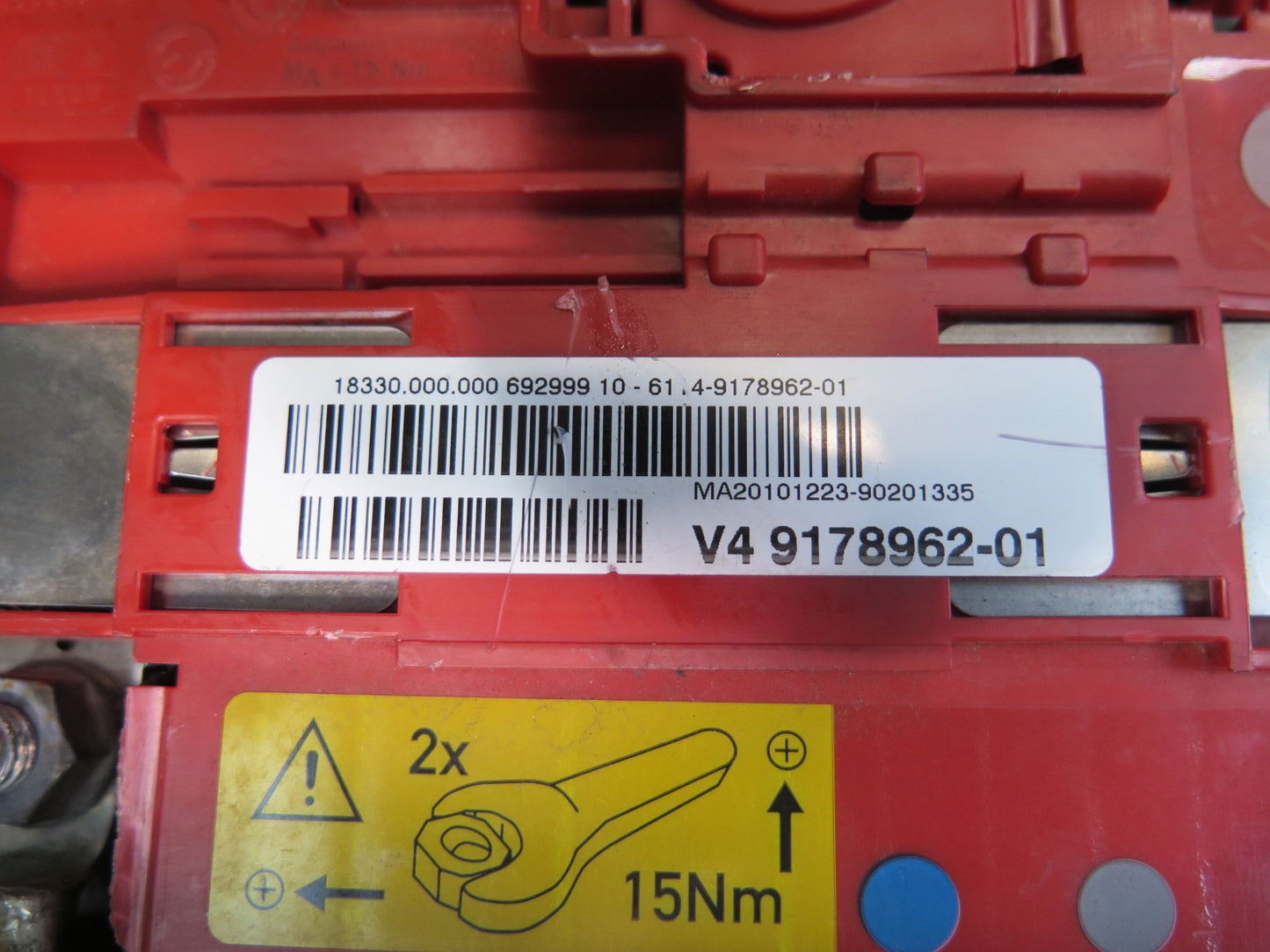 2008-2014 BMW E71 E72 X6 X6M Positive & Negative Battery Terminal Fuse Cable Set