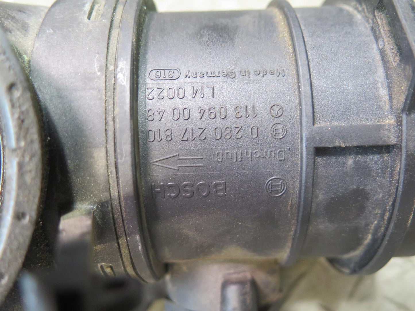 2002-2005 Mercedes W463 G500 M113 Mass Air Flow Meter MAF Sensor w Duct