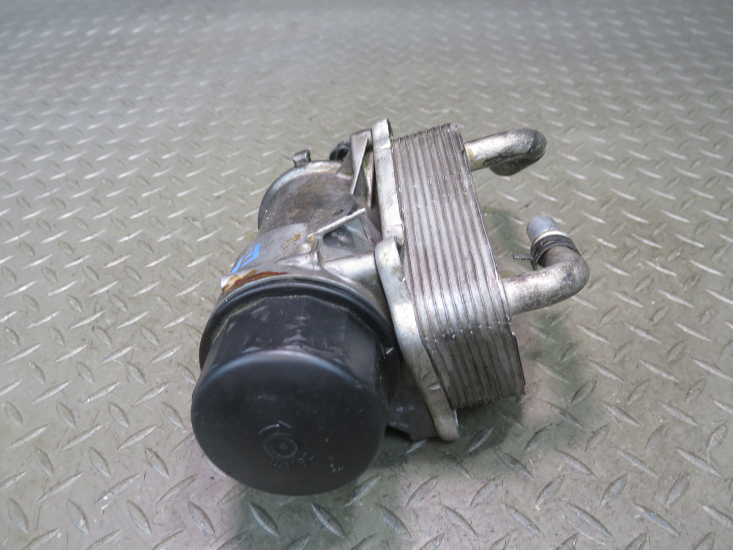 2002-2005 Mercedes W463 G500 M113 Engine Oil Filter Housing w Oil Cooler