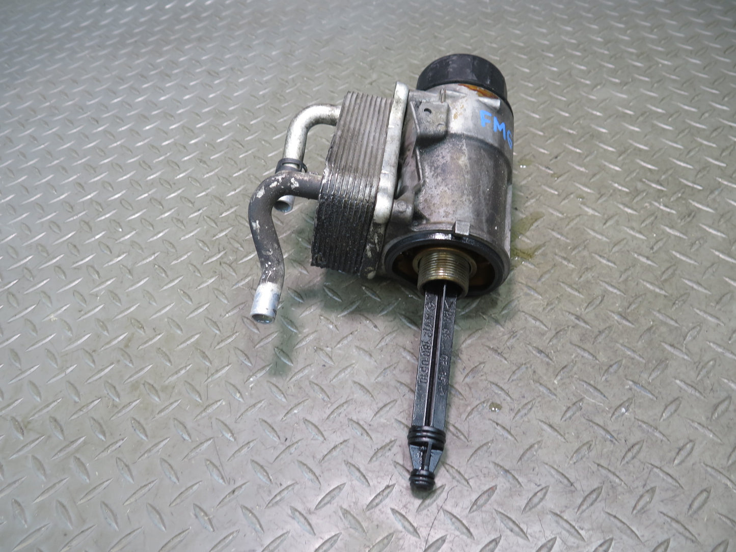 2002-2005 Mercedes W463 G500 M113 Engine Oil Filter Housing w Oil Cooler