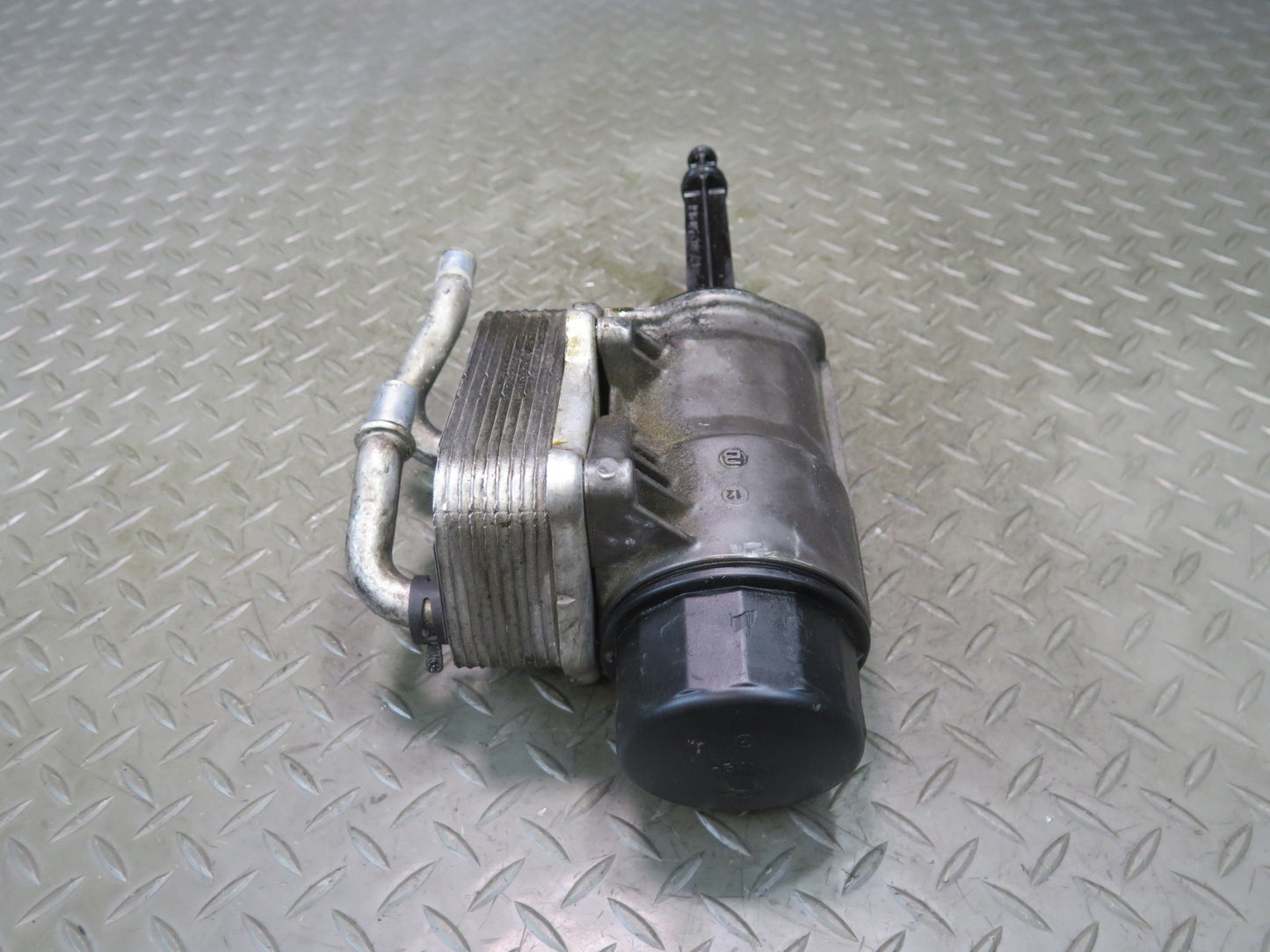 2002-2005 Mercedes W463 G500 M113 Engine Oil Filter Housing w Oil Cooler