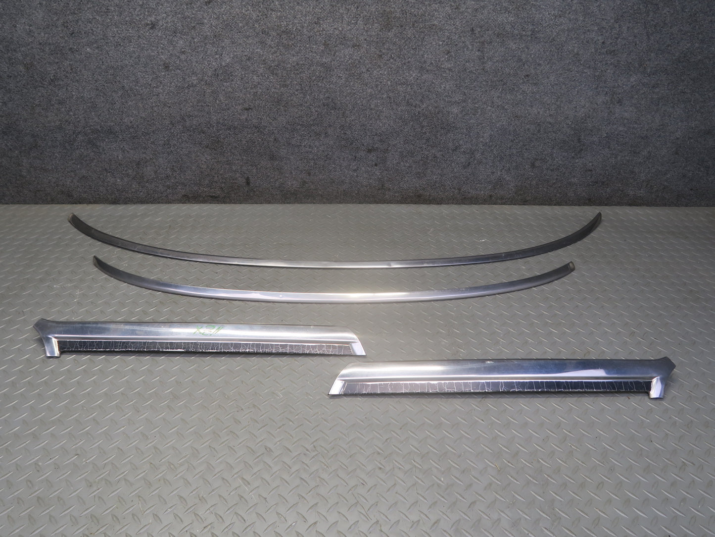 79-83 Datsun S130 280ZX 2+2 Upper Lower Windshield A Pillar Molding Set OEM