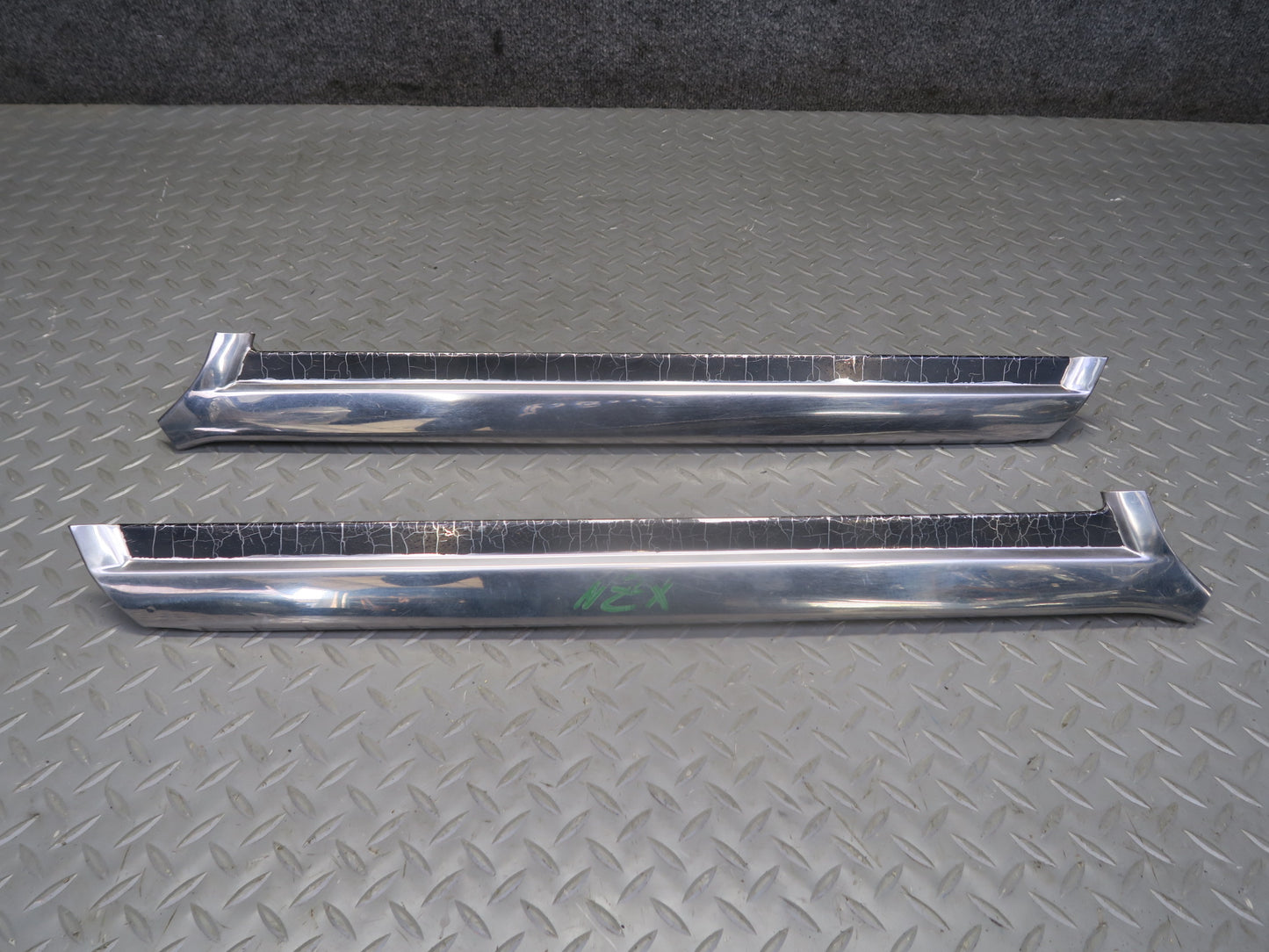79-83 Datsun S130 280ZX 2+2 Upper Lower Windshield A Pillar Molding Set OEM