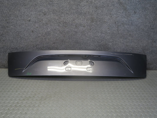2017-2019 Alfa Romeo Stelvio Rear Trunk Hatch License Plate Molding Panel Gray