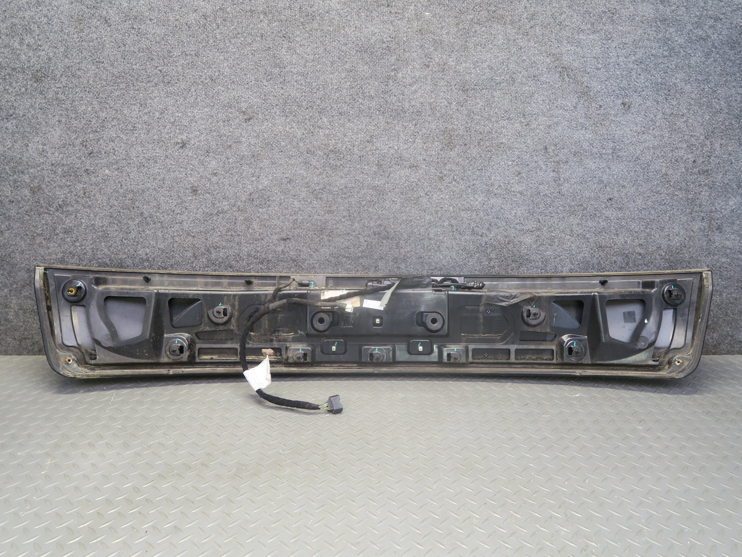 2017-2019 Alfa Romeo Stelvio Rear Trunk Hatch License Plate Molding Panel Gray