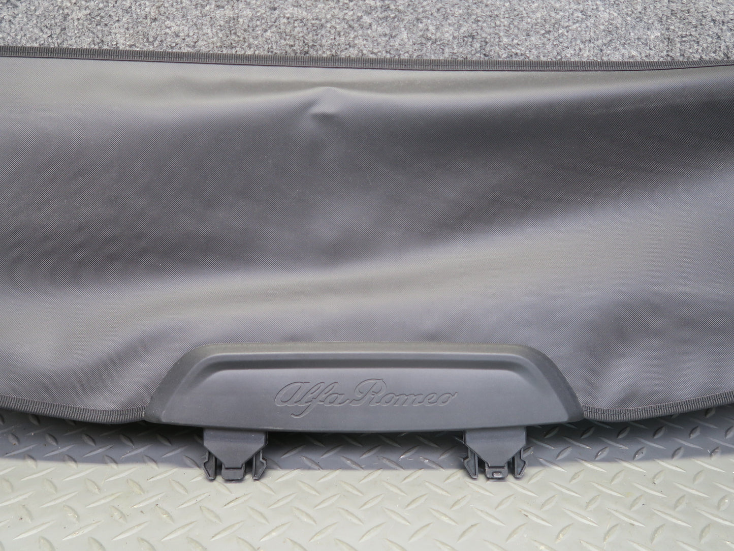 2017-2023 Alfa Romeo Stelvio Rear Trunk Cargo Roller w Shade Cover Black Set