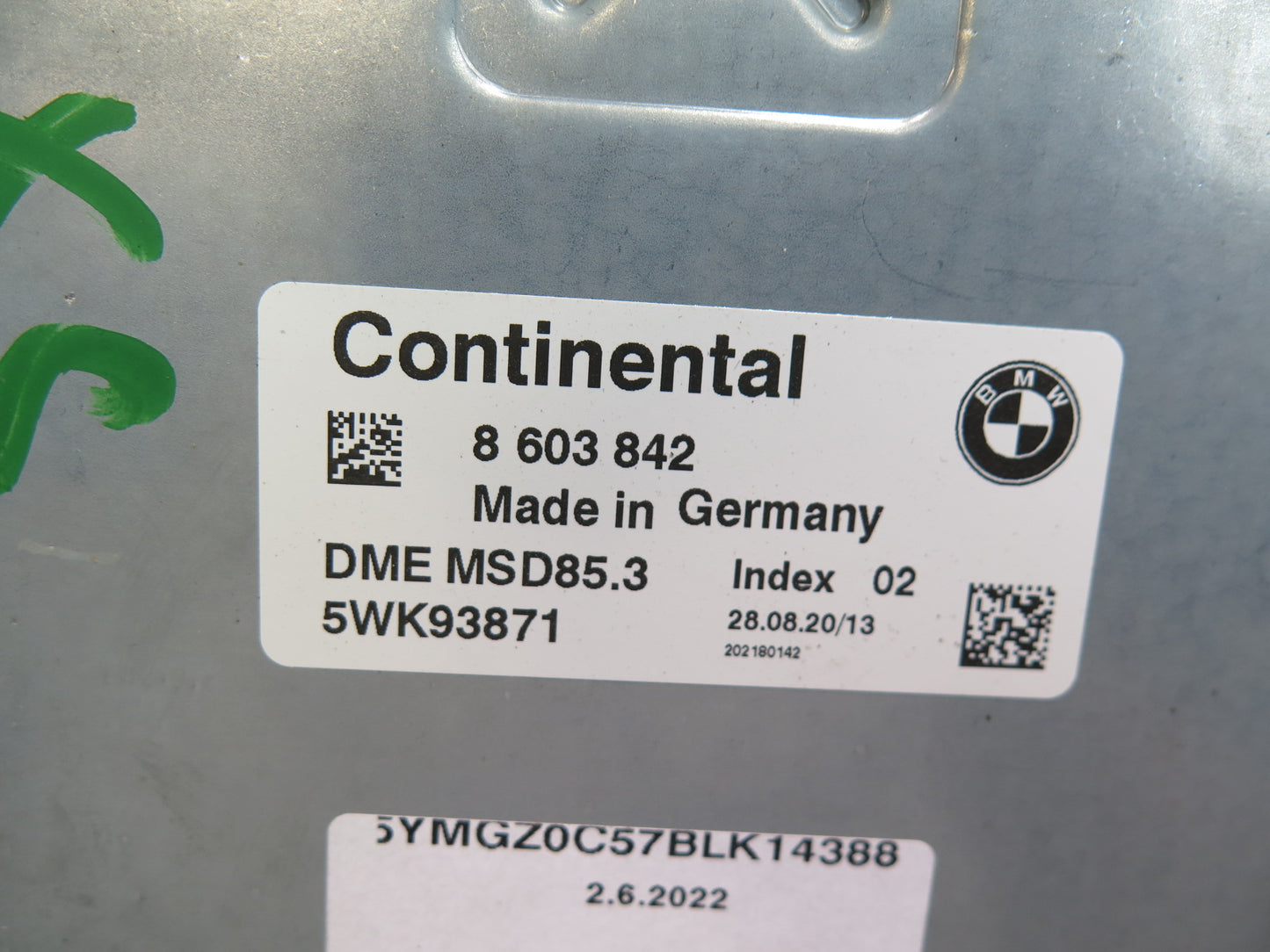 2011 BMW E71 X6M 4.4L S63 Engine ECU DME CAS3 Comfort Access KEY Reader Lock Set