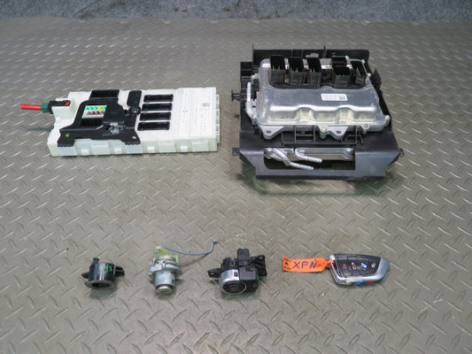 2018 BMW F15 X5 50IX N63 AWD Engine ECU DME BCM BCU Handle Start Lock KEY Set
