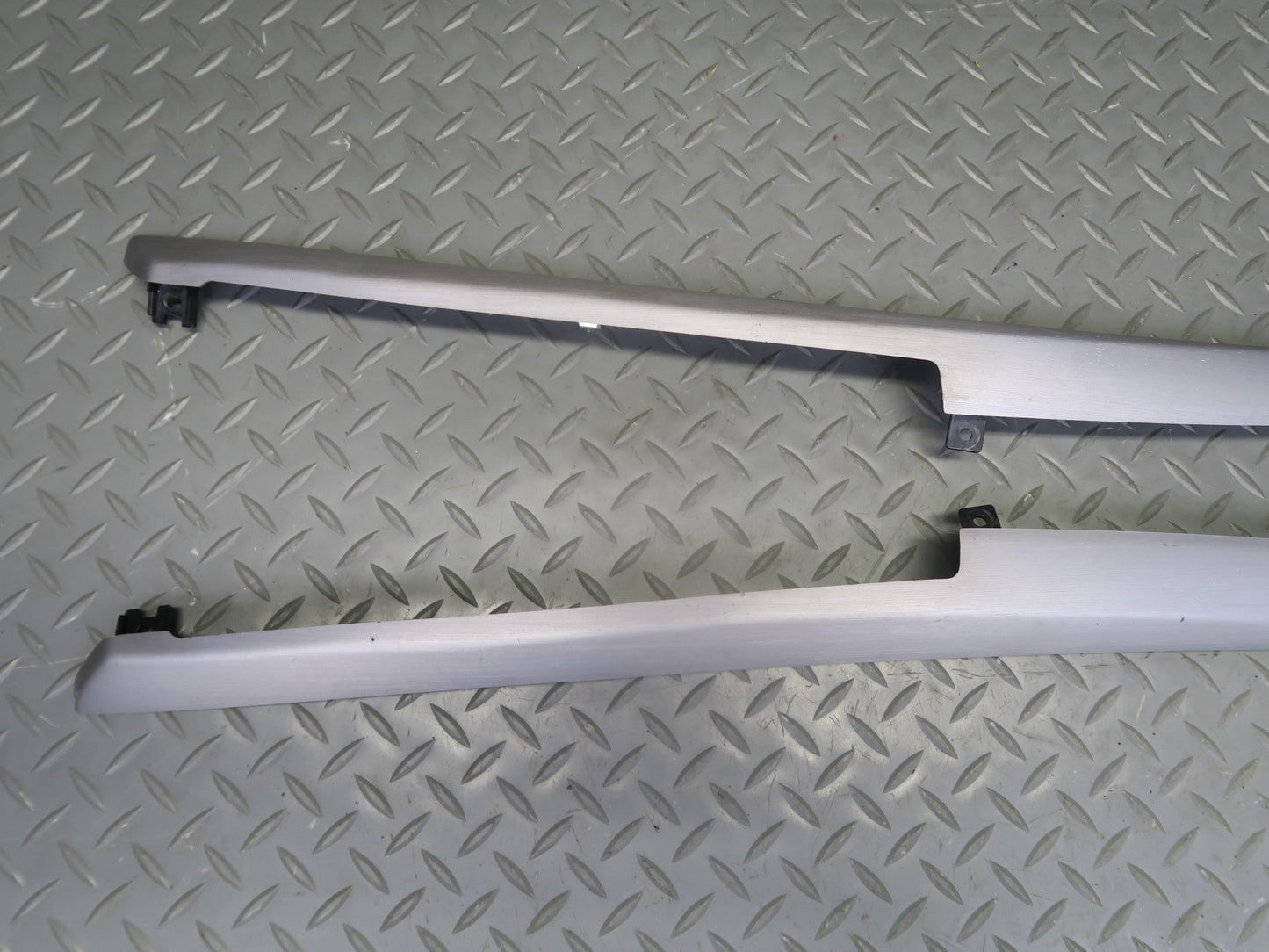 2010-2014 BMW E71 X6M Center Console  Trim Bezel Cover Panel Aluminium Set of 2