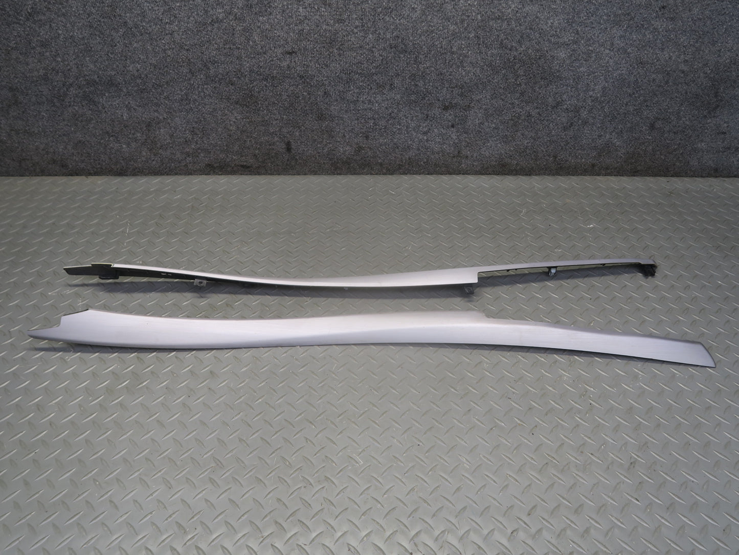 2010-2014 BMW E71 X6M Center Console  Trim Bezel Cover Panel Aluminium Set of 2