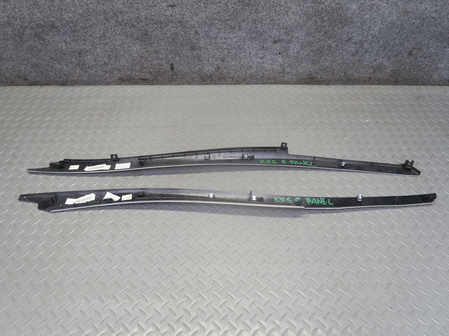 2010-2014 BMW E71 X6M Center Console  Trim Bezel Cover Panel Aluminium Set of 2