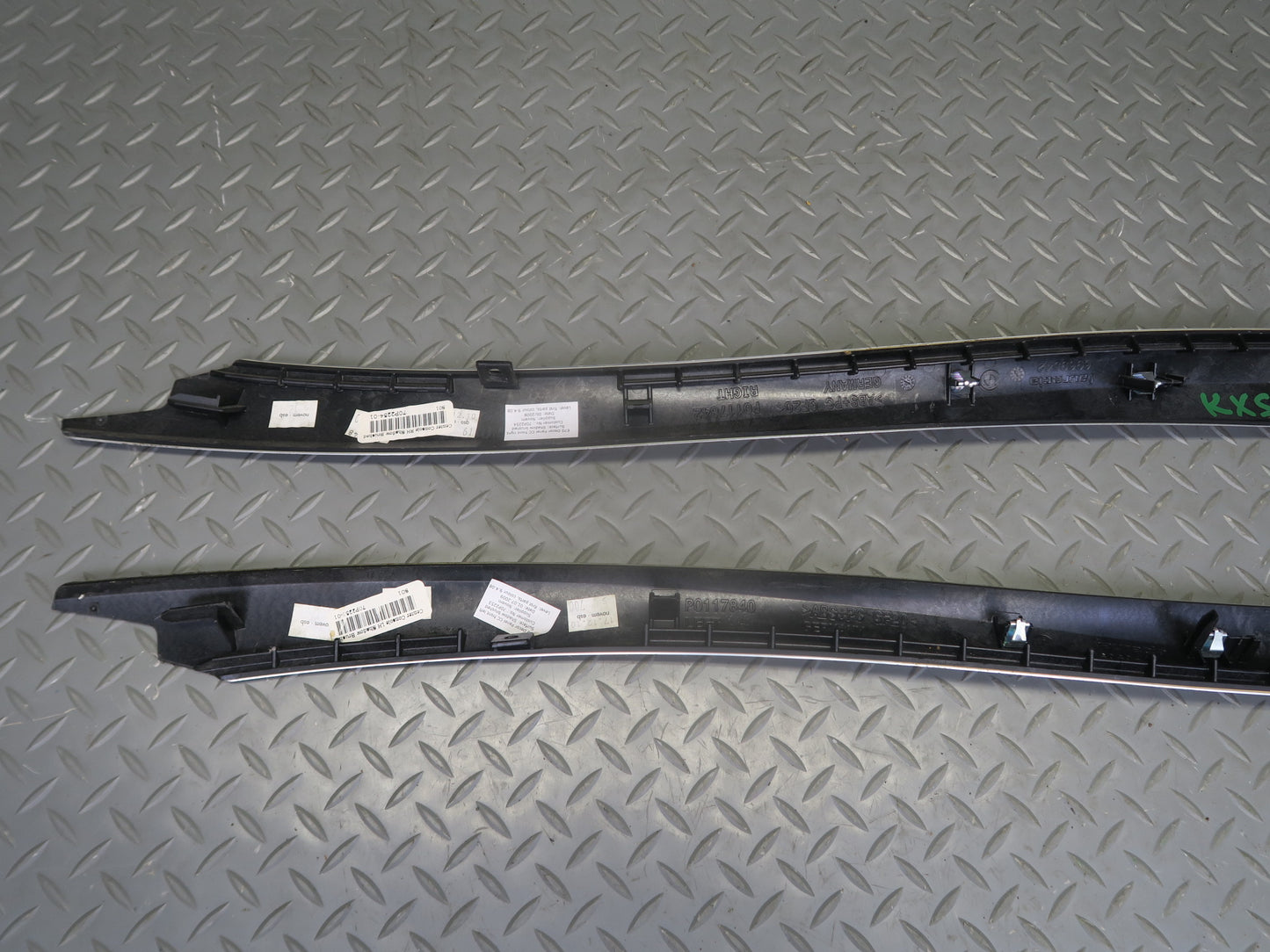 2010-2014 BMW E71 X6M Center Console  Trim Bezel Cover Panel Aluminium Set of 2