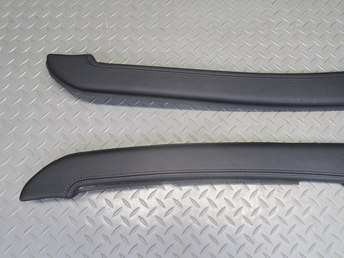 2010-2014 BMW E71 X6M Center Console Leather Trim Bezel Cover Panel Set of 2