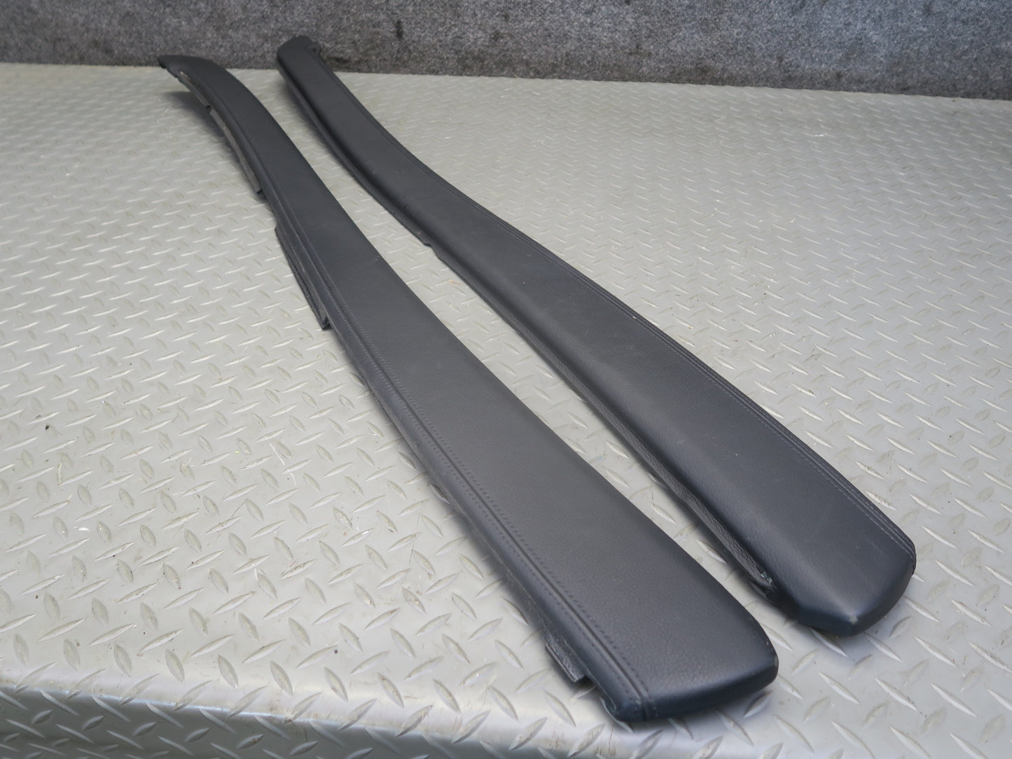 2010-2014 BMW E71 X6M Center Console Leather Trim Bezel Cover Panel Set of 2