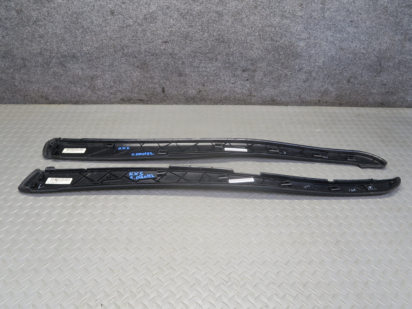 2010-2014 BMW E71 X6M Center Console Leather Trim Bezel Cover Panel Set of 2