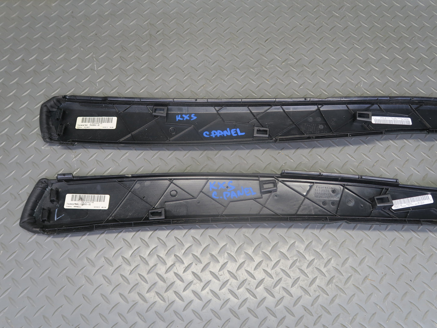 2010-2014 BMW E71 X6M Center Console Leather Trim Bezel Cover Panel Set of 2