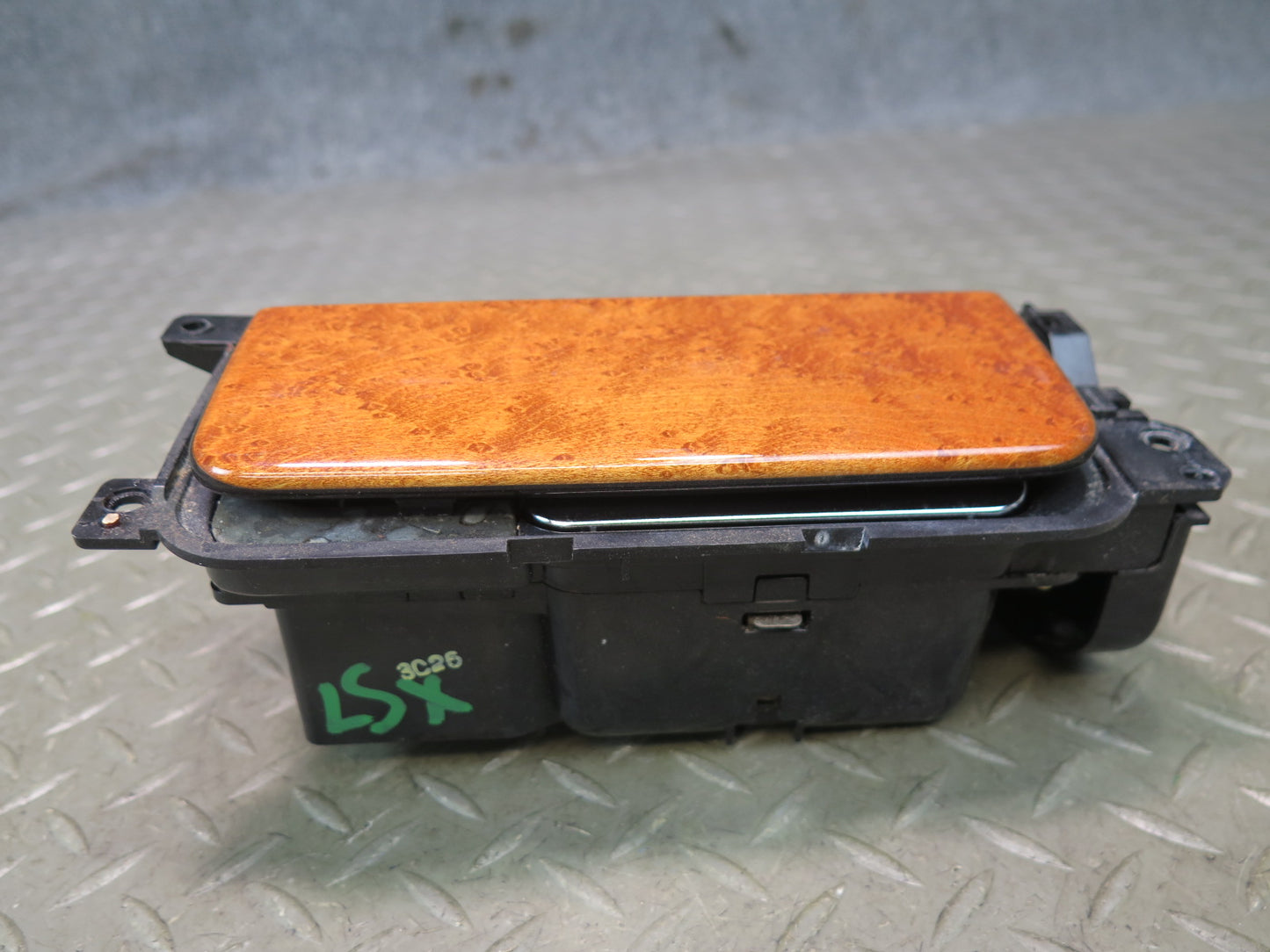 01-06 Lexus UCF30L LS430 Nter Console Ashtray w Wood Trim Cover 57414-20030 OEM