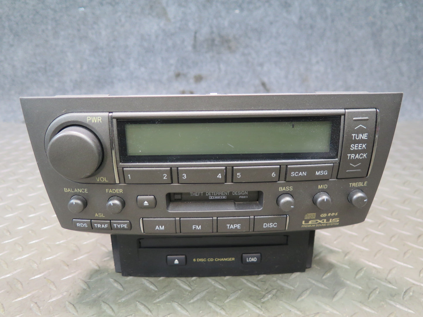 01-03 Lexus UCF30L LS430 Radio Cassette CD Player Receiver Head Unit OEM