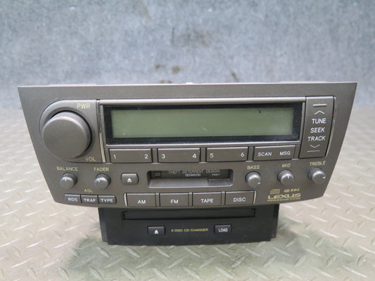 01-03 Lexus UCF30L LS430 Radio Cassette CD Player Receiver Head Unit OEM